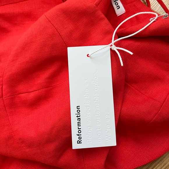 NWT Reformation Nebraska Dress Hot Day Size 12 - Picture 12 of 13